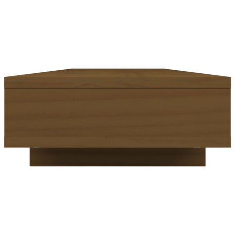 Monitorstandaard 100x27x14 cm massief grenenhout honingbruin 6