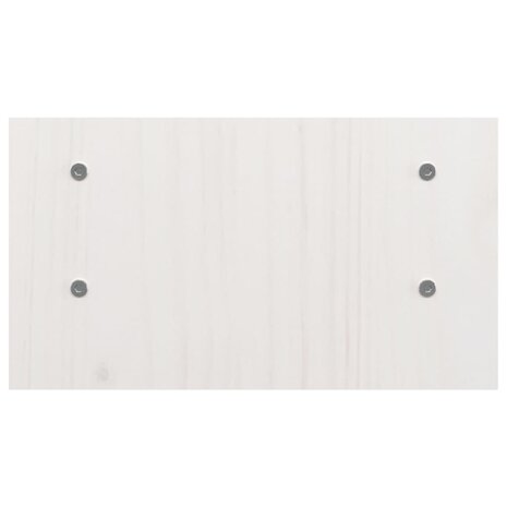 Monitorstandaard 50x27x15 cm massief grenenhout wit 6