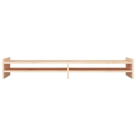 Monitorstandaard 100x27x15 cm massief grenenhout 5
