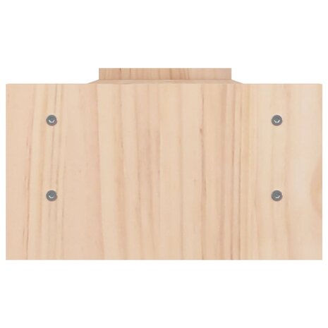 Monitorstandaard 100x27x15 cm massief grenenhout 6