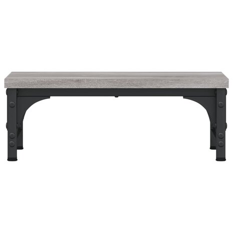 Monitorstandaard 37x23x14 cm bewerkt hout grijs sonoma eiken 4