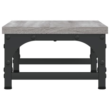 Monitorstandaard 37x23x14 cm bewerkt hout grijs sonoma eiken 5