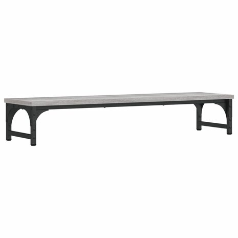 Monitorstandaard 85x23x15,5 cm bewerkt hout grijs sonoma eiken 2