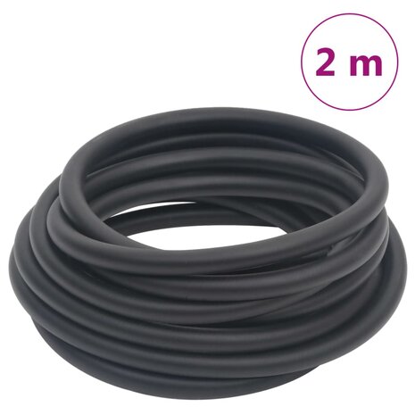 Luchtslang hybride 0,6&apos;&apos; 2 m rubber en pvc zwart 1