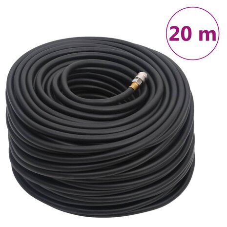 Luchtslang hybride 0,6&apos;&apos; 20 m rubber en PVC zwart 1