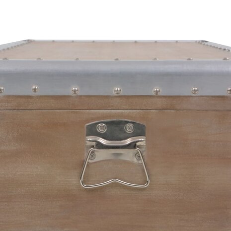Opbergkist 91x52x40 cm massief vurenhout bruin 9