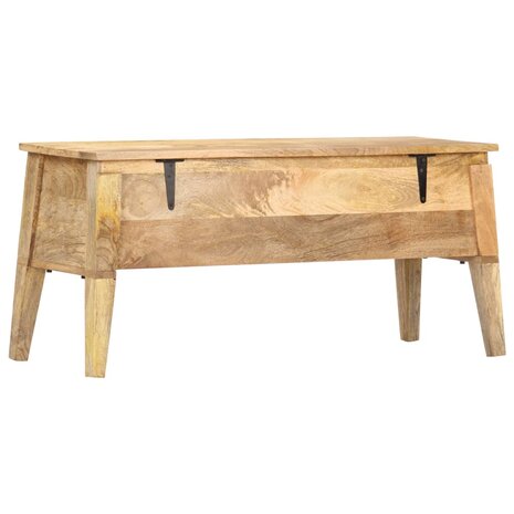 Opbergbox 99x35x48 cm massief mangohout 4