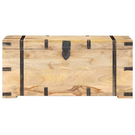 Opbergkist 90x40x40 cm massief mangohout 3