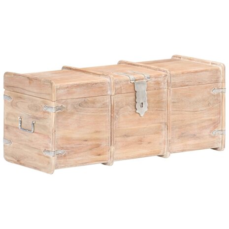 Opbergkist 90x40x40 cm massief acaciahout 1