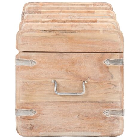 Opbergkist 90x40x40 cm massief acaciahout 4
