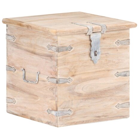 Opbergkist 40x40x40 cm massief acaciahout 1