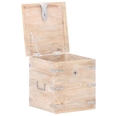 Opbergkist 40x40x40 cm massief acaciahout 2