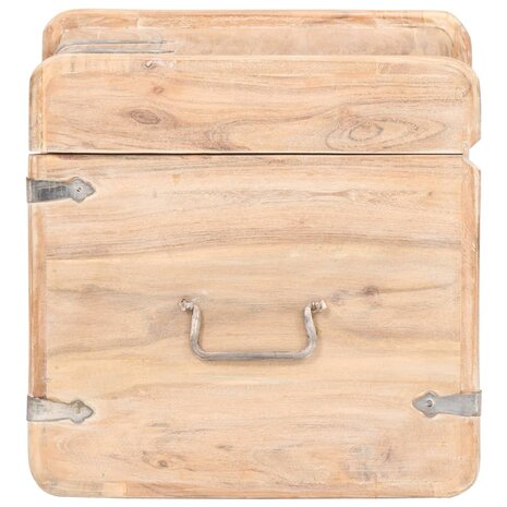 Kist 40x40x40 cm massief acaciahout 4