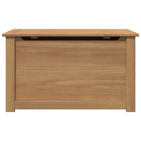 Opbergkist met deksel Panama 79x42x46 cm massief grenenhout 4