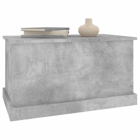 Opbergbox 70x40x38 cm bewerkt hout betongrijs 4