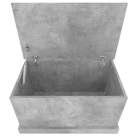 Opbergbox 70x40x38 cm bewerkt hout betongrijs 8
