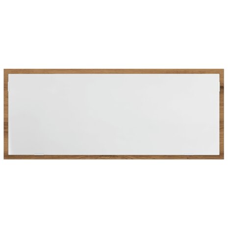 Badkamerspiegel LED 100x8,5x37 cm bewerkt hout artisanaal eiken 6