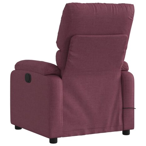 Massagestoel verstelbaar stof paars 6