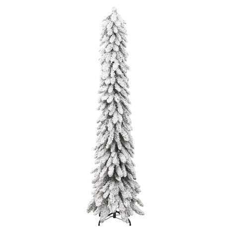 Kunstkerstboom met verlichting en sneeuw 130 LED&apos;s 210 cm 4