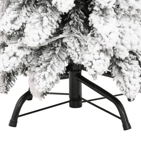 Kunstkerstboom met verlichting en sneeuw 130 LED&apos;s 210 cm 8