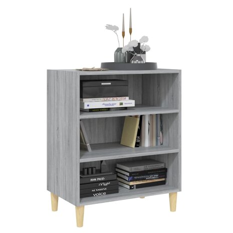 Dressoir 57x35x70 cm bewerkt hout grijs sonoma eikenkleurig 3