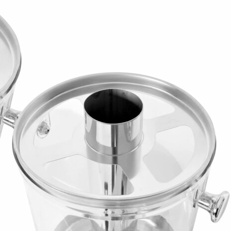 Dubbele sapdispenser roestvrij staal 2x8 L 5