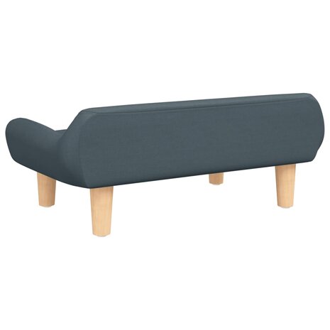 Kinderbank 70x40x24 cm stof donkergrijs 5
