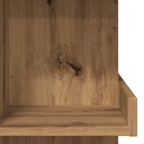 Bartafel met opbergrek 100x50x101,5 cm artisanaal eikenkleurig 7