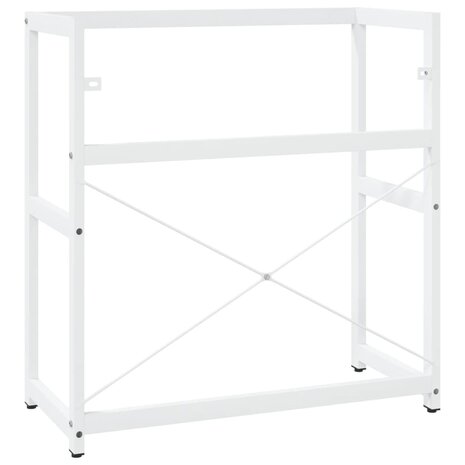 Wastafelframe 79x38x83 cm ijzer wit 5