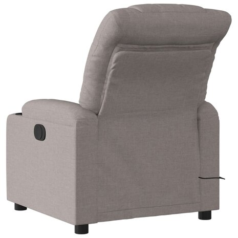 Massagestoel verstelbaar stof taupe 4