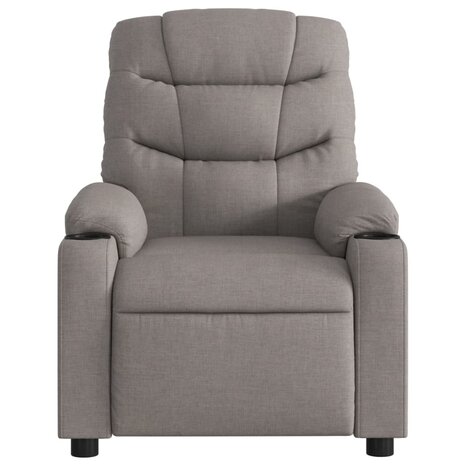 Massagestoel verstelbaar stof taupe 7