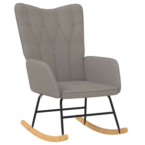 Schommelstoel stof taupe 2