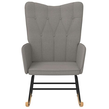 Schommelstoel stof taupe 3