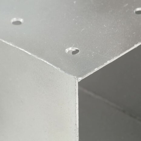 Paalverbindingen 4 st X-vorm 101x101 mm gegalvaniseerd metaal 6