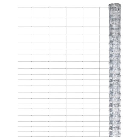 Hek 50x1,25 m gegalvaniseerd staal zilverkleurig 1