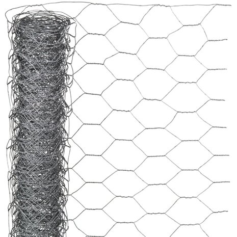 Nature Gaas zeshoekig 0,5x10 m 25 mm gegalvaniseerd staal 1
