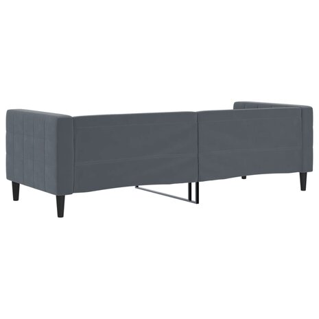 Slaapbank 80x200 cm fluweel donkergrijs 5
