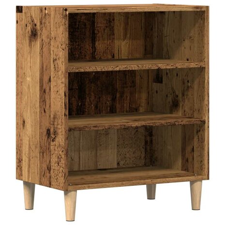 Dressoir 57x35x75 cm bewerkt hout oud houtkleurig 2