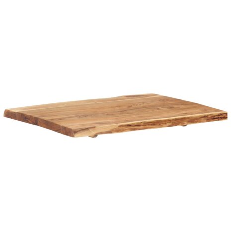 Tafelblad 80x(50-60)x3,8 cm massief acaciahout 8