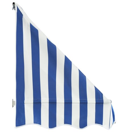 Luifel 400x120 cm blauw en wit 4