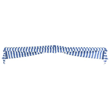 Luifel 400x120 cm blauw en wit 5
