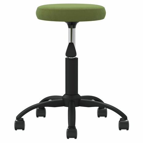Eetkamerstoel fluweel lichtgroen 3