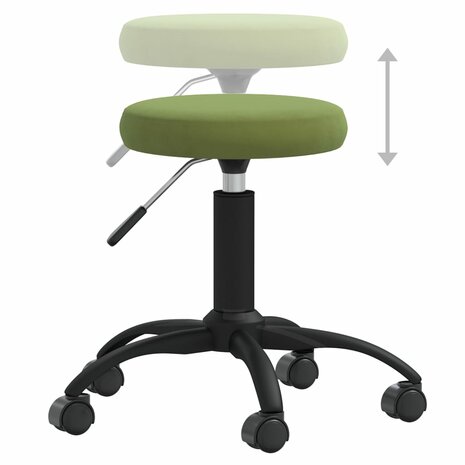 Eetkamerstoel fluweel lichtgroen 4
