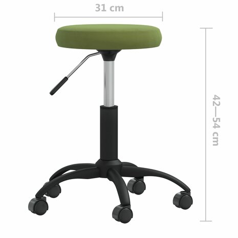 Eetkamerstoel fluweel lichtgroen 6