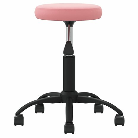 Eetkamerstoel fluweel roze 3