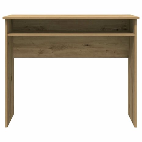 Bureau 90x50x74 cm bewerkt hout artisanaal eikenkleur 4
