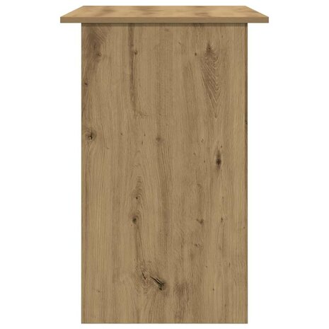 Bureau 90x50x74 cm bewerkt hout artisanaal eikenkleur 5