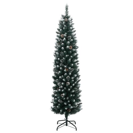 Kunstkerstboom smal met 150 LED&apos;s 120 cm 2