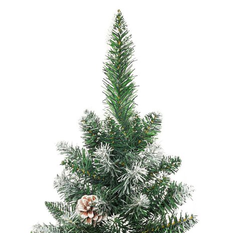 Kunstkerstboom smal met standaard 180 cm PVC 3