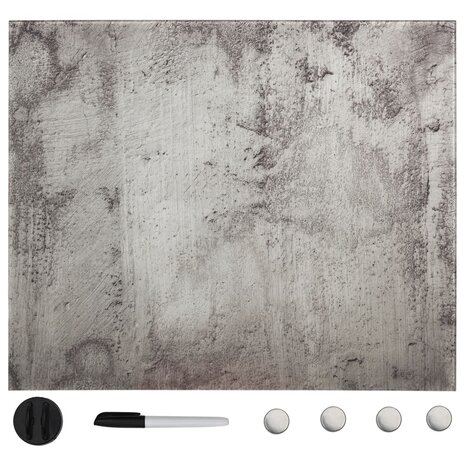 Magneetbord wandmontage 40x40 cm glas 1